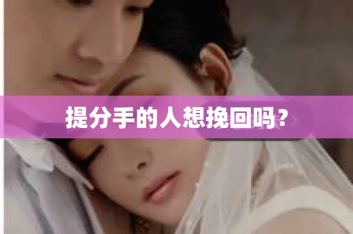 提分手的人想挽回吗? 提分手的人想挽回吗?