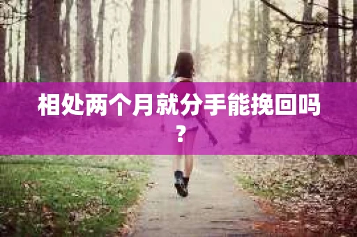 相处两个月就分手能挽回吗？