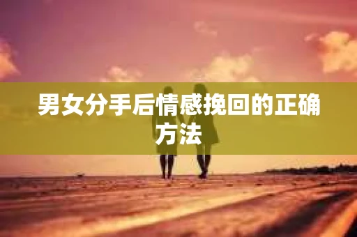 男女分手后情感挽回的正确方法