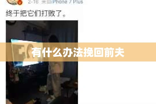 有什么办法挽回前夫