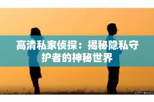 高清私家侦探：揭秘隐私守护者的神秘世界
