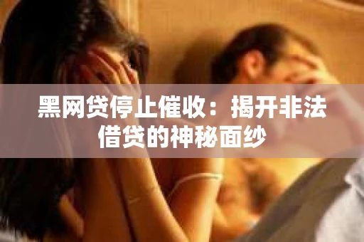 黑网贷停止催收：揭开非法借贷的神秘面纱
