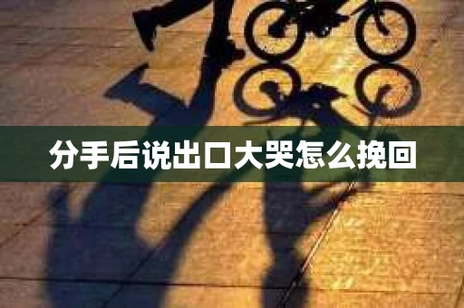 分手后说出口大哭怎么挽回