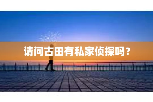 请问古田有私家侦探吗？