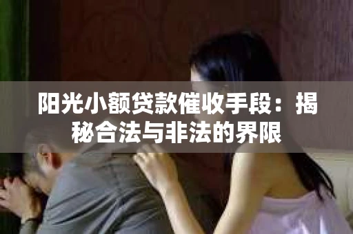 阳光小额贷款催收手段：揭秘合法与非法的界限