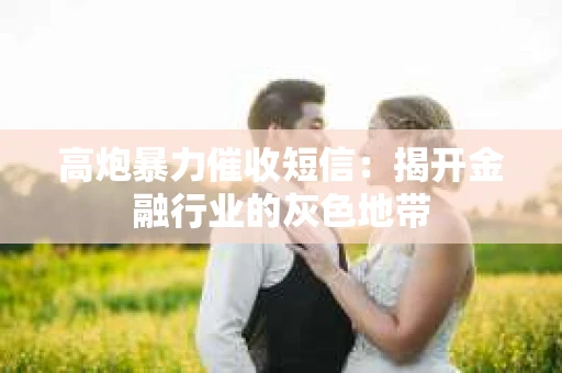 高炮暴力催收短信：揭开金融行业的灰色地带