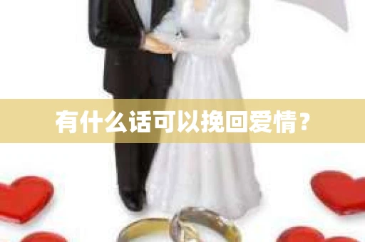 有什么话可以挽回爱情？