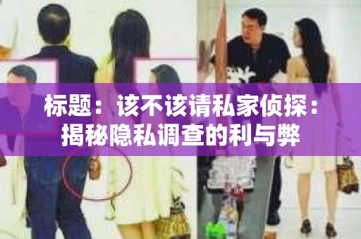 标题：该不该请私家侦探：揭秘隐私调查的利与弊