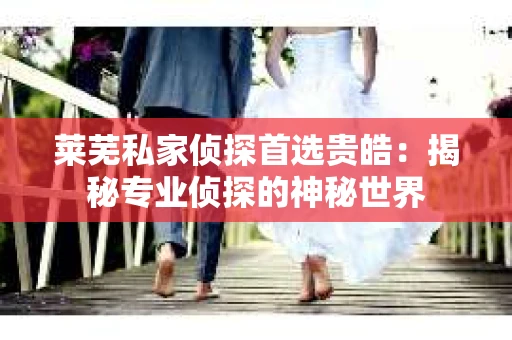 莱芜私家侦探首选贵皓：揭秘专业侦探的神秘世界